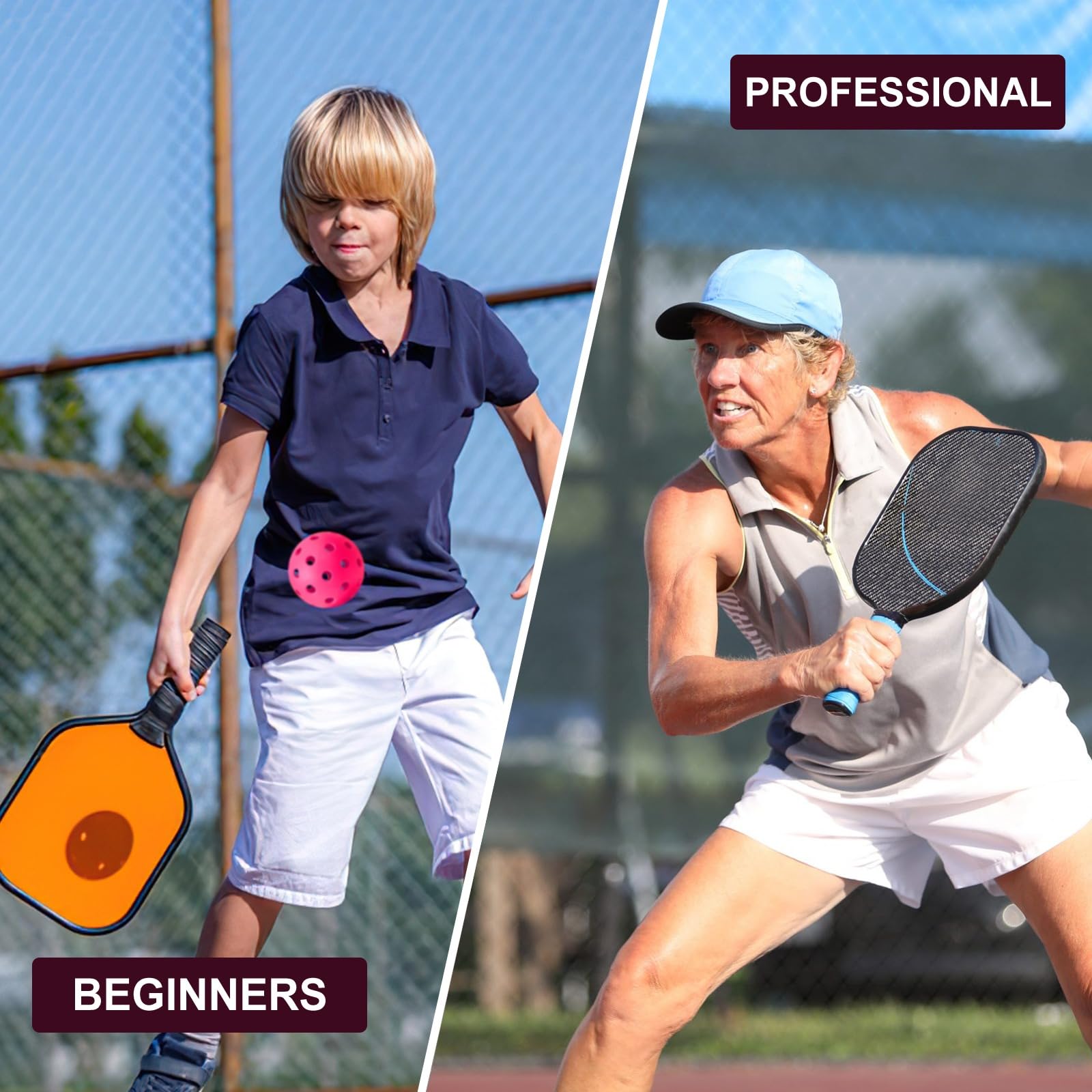 N Pickleball Balls, Outdoor Pickleball Balls 40 Holes Pickleballs For Sport Outdoor Play Elasticity And Sturdy Pickleballs For USAPA Approved Ideal For Beginners And Professional Clearance