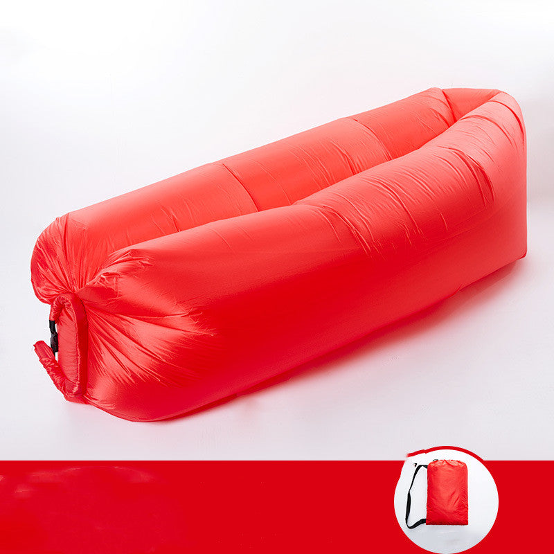 Camping Air Folding Lunch Break Net Celebrity Inflatable Mattress Lazy Sofa Recliner Single Portable Outdoor