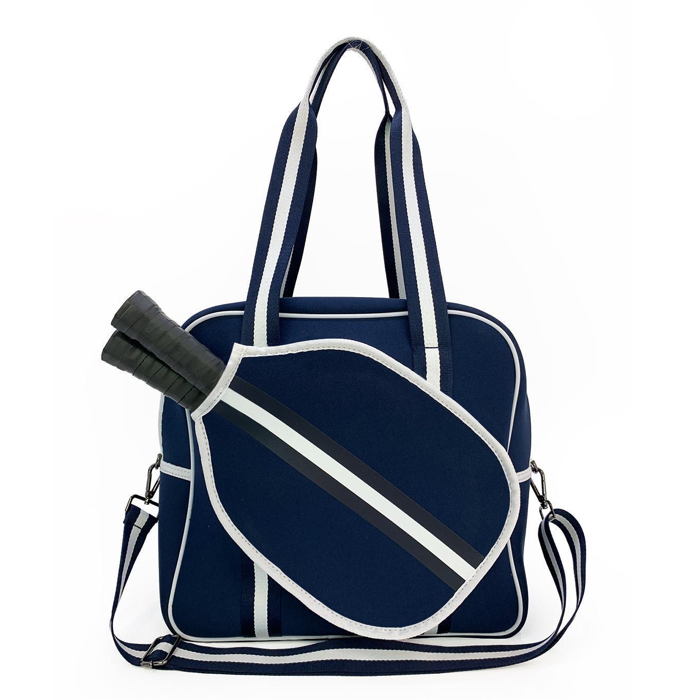 Fashion Striped Hand-carrying Crossbody Shoulder Tennis Pack