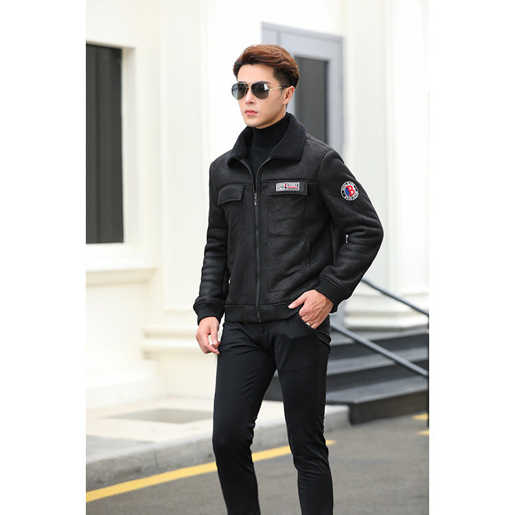Men's Jacket Warm Berber Fleece Clothing