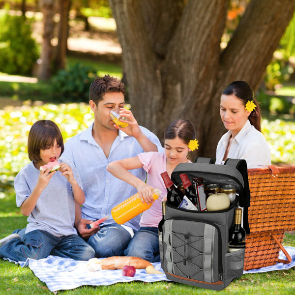 Cooler Backpack 36 Can Leakproof Insulated Cooler Backpack With 25L-6.6Gal For Picnic Camping Beach Hiking Fishing Travel