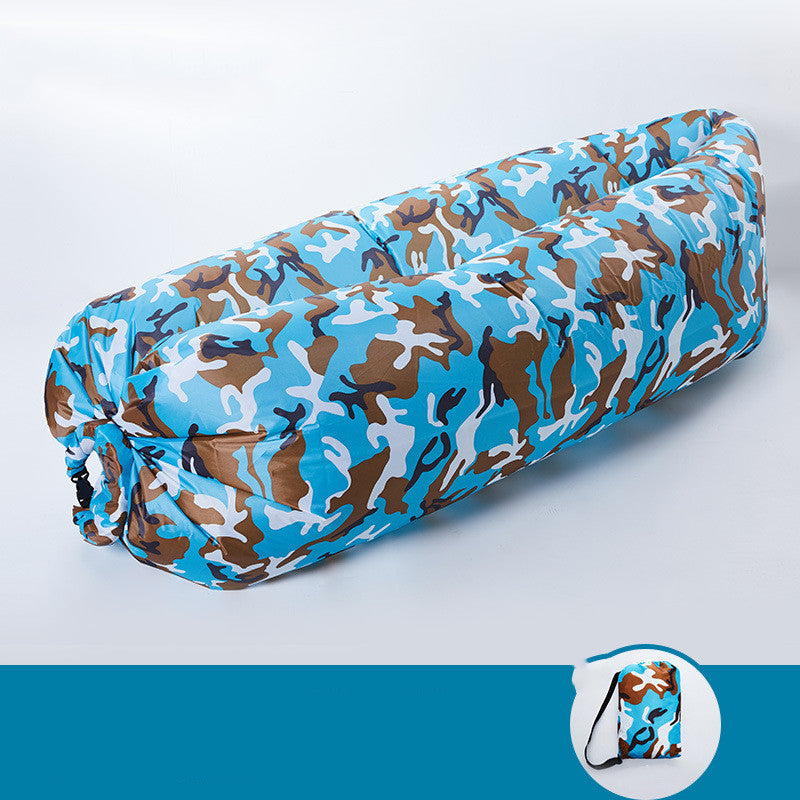 Camping Air Folding Lunch Break Net Celebrity Inflatable Mattress Lazy Sofa Recliner Single Portable Outdoor