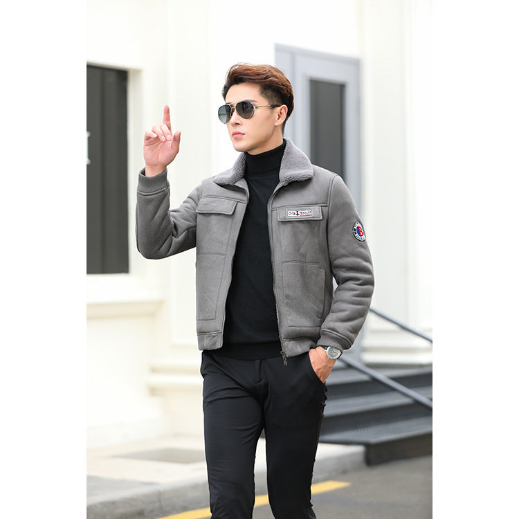 Men's Jacket Warm Berber Fleece Clothing