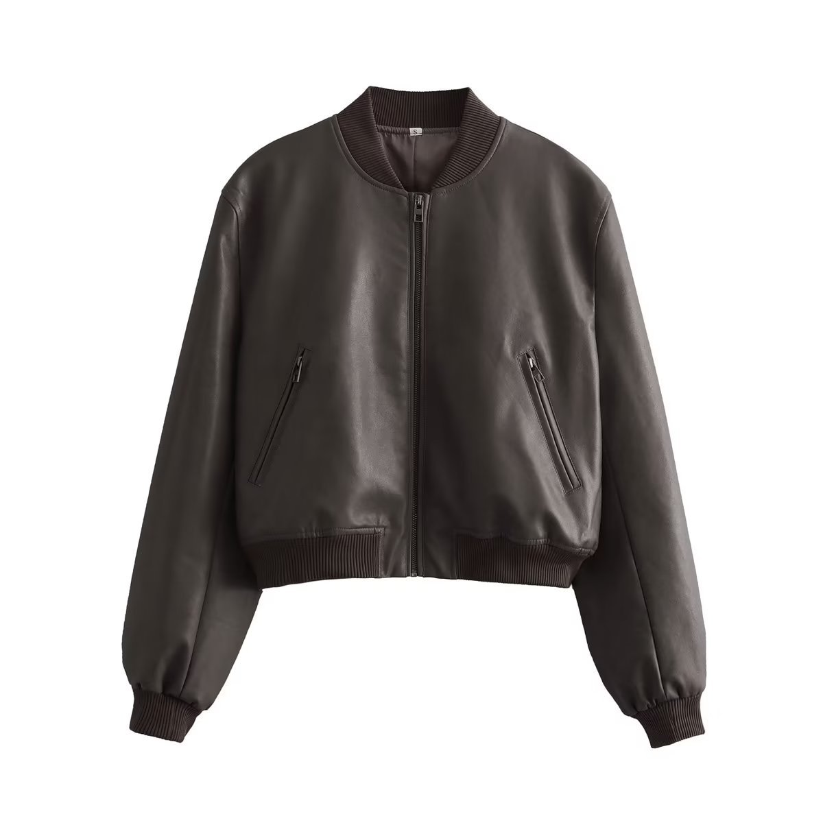 Fashion Short PU Jacket Coat