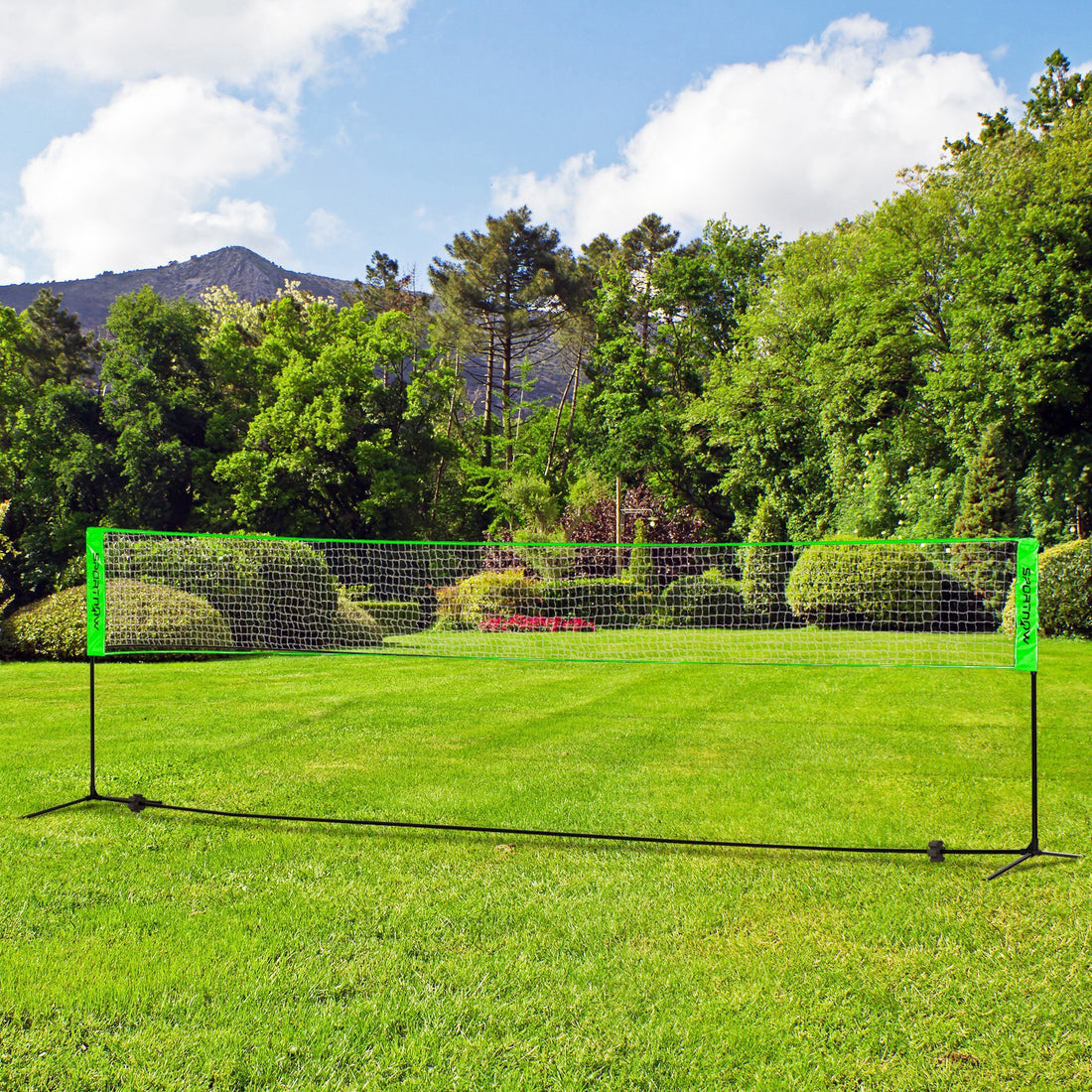 SPORTNOW Badminton Net Set, Height Adjustable Net For Pickleball, Volleyball, Badminton, With 3 Shuttlecocks, 4 Rackets