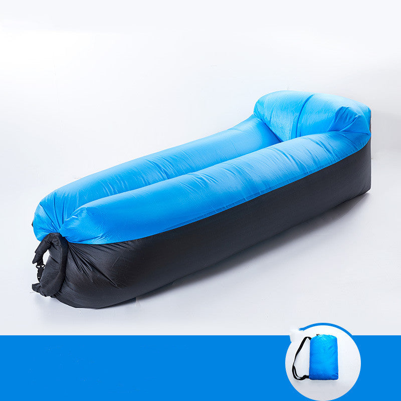 Camping Air Folding Lunch Break Net Celebrity Inflatable Mattress Lazy Sofa Recliner Single Portable Outdoor