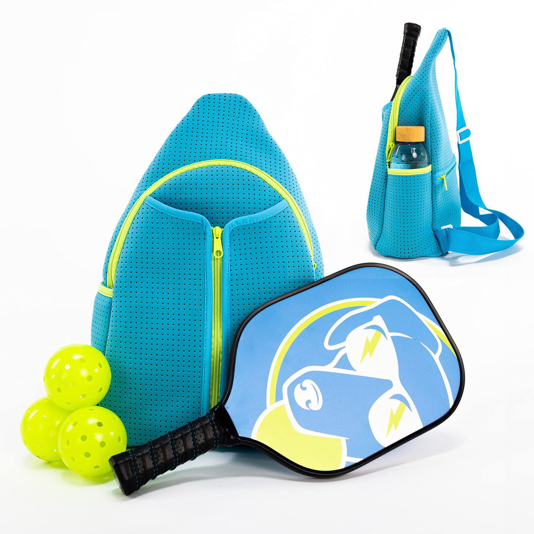 Fashion Striped Hand-carrying Crossbody Shoulder Tennis Pack