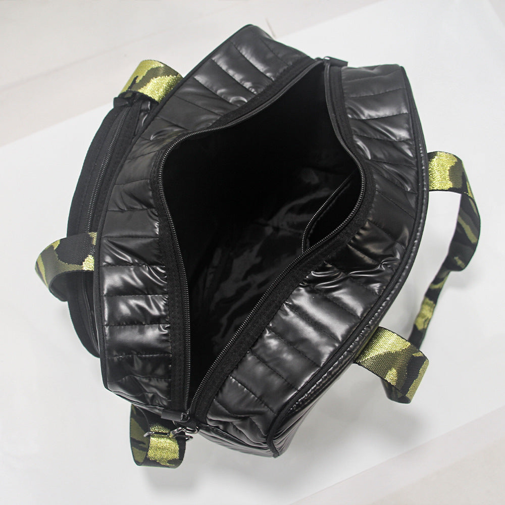 Fashion Striped Hand-carrying Crossbody Shoulder Tennis Pack